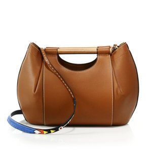 Tory Burch Brown Dowel Leather Tote